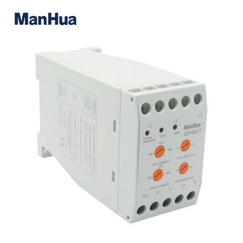 ManHua 380VAC 3 de Fase Relé de Proteção CCX1 de Fase Relé de Falha Para Selado Desequilíbrio de Tensão Dispositivo de Falha Relé de