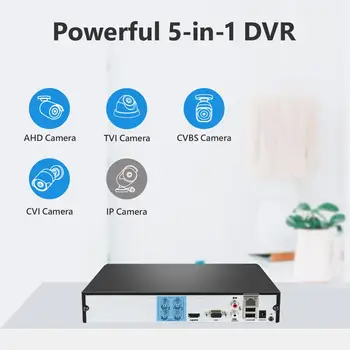 SANNCE 4CH DVR CCTV Sistema de 2PCS/4PCS de 2MP IR ao ar livre Câmeras de Segurança 1080P TVI CCTV DVR 1280TVL Kit de Vigilância