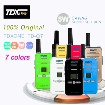 Novo Mini TDXONE TD-Q7 Walkie Talkie 5W 16CH UHF400-480MHz 7 Cores Handhelds Conveniente, Apropriado para o Baofeng Uv-5r UV82 de Rádio Cb