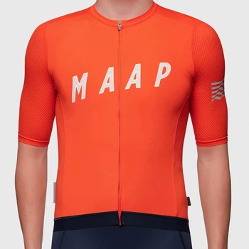 2021 Maap tecido ÚLTIMA CAMISOLAS de MELHOR QUALIDADE PRO Ajuste de ciclismo JERSEY de MANGA CURTA equipamento de CICLISMO ciclismo roupas