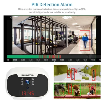 INQMEGA Relógio Câmera Mini 1080P WiFi Câmera Wireless da Segurança Home Câmera IP de Vigilância por CCTV IR de Visão Noturna detecção de Movimento