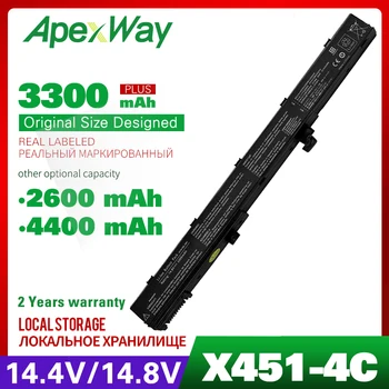 14,4 v Laptop bateria para Asus A31N1319 X551M A41N1308 A31LJ91 X451CA X451 X551 X451C 0B110-00250100 X451M X551C X551CA
