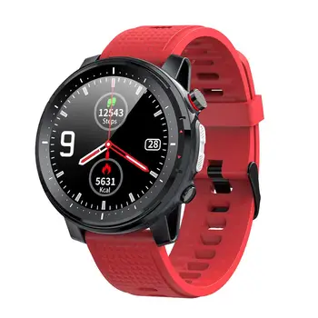 L15 Homens Smart Watch 1.3 polegadas de 360*360 Rodada Completa de Controle de Música Bluetooth Câmera Smartwatch com Luz LED VS L11 L13 SG2 Assistir