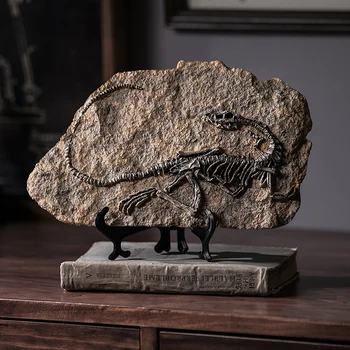 Resina De Dinossauros Fósseis Figuras De Mesa, Decoração Acessórios Crânio De Dinossauro Escultura Sala De Enfeite Decoração De Casa
