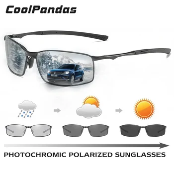 2020 Marca Fotossensíveis Homens Óculos de sol Polarizados do Camaleão Óculos de Sol para o Dia de Visão Noturna UV400 Condução de Esportes Óculos de oculos