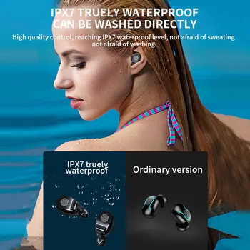 V8 TWS Bluetooth 5.0 Fones de ouvido Estéreo sem Fio No Ouvidos 350mAh de Carregamento caso Esportes Fones de ouvido Com Microfone Para esportes ao ar livre