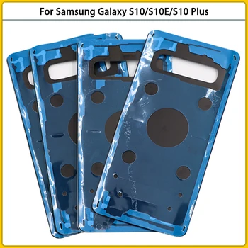 10Pcs Nova S10 Traseira da Habitação Case Para Samsung Galaxy S10/S10E/S10 Plus G973 G975 de Vidro Tampa de Bateria de Substituição da Tampa de Porta de Volta