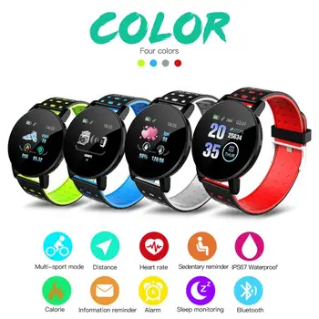 Smart Watch Android Bluetooth Ligar o Monitor de Ritmo Cardíaco e a Pressão de Medição de Fitness Esporte Smartwatch 2020 Homens Mulheres Crianças PK M5