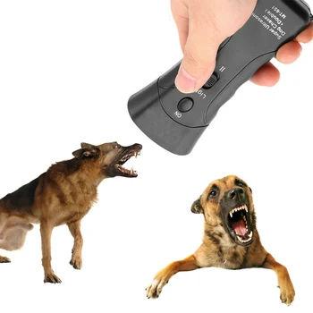 Cão de estimação Anti Latido Parar de Casca de Dispositivo de Treinamento de Instrutor de LED Ultra-sônico Portátil ultra-Sônica Repeller