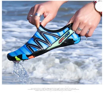 Drop-shipping os amantes do ar livre praia Verão de Sapatos ao ar livre Montante de Andar de Água, de Secagem Rápida sapatilha Sapatos zapatos de hombre