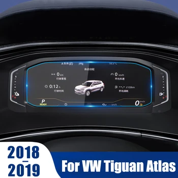 A Volkswagen VW Tiguan Atlas 2018 2019 2020Car Painel do Monitor Protetor de Tela do Filme de Cobertura Guarnição Adesivo Acessórios de decoração
