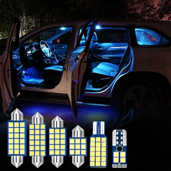 7pcs de 12v do Carro Lâmpadas LED Interior Cúpula de Luzes de Leitura Tronco Lâmpada Para Toyota Corolla E170 E160 2016 2017 2018 Acessórios