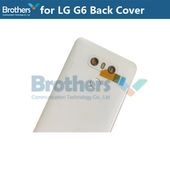 Capa para LG G6 caixa da Bateria com impressão digital Cabo Flex + Lente da Câmera para o LG G6 H870 Bateria Porta Traseira de Substituição de Novo