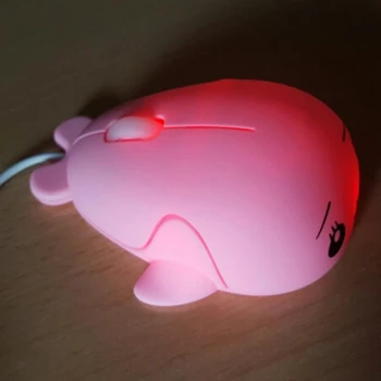 Mini 1200 Dpi Bonito Mouse Óptico Com Cabo Usb Professional Gaming Mouse Gamer De Pc Portátil Jogos De Rato-De-Rosa