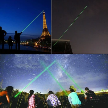 Poderoso 10000m 532nm Laser de Vista Ponteiro Laser Verde de Luz Visível Feixe de Acampamento de Caça Acessórios Brinquedo do Gato Caneta Laser