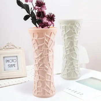 Criativo Vaso Rachado A Decoração Home Acessórios Seco Flor Hidroponia Plasctic Vasos De Flores, Decoração Artware Presentes De Aniversário
