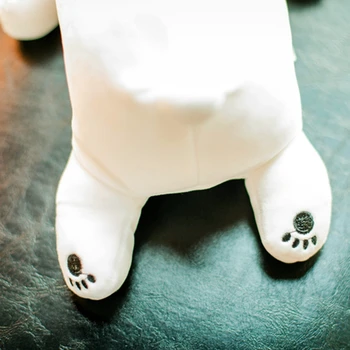 40cm Super Macio Urso Polar de Pelúcia Brinquedo de Pelúcia Animais dos desenhos animados de Urso Boneca Dormir Nap Travesseiro de Aniversário, Presentes de Natal para Crianças