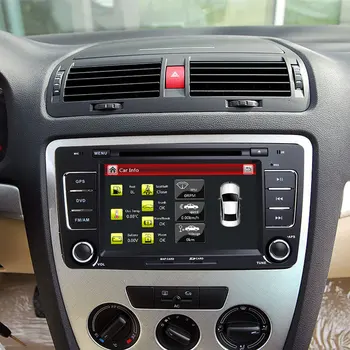 AutoRadio 2 Din DVD Player do Carro Para Skoda Octavia 5 A5 2 3 Yeti 2008 2009 2010 2011 2012 2013 Multimídia GPS de Navegação