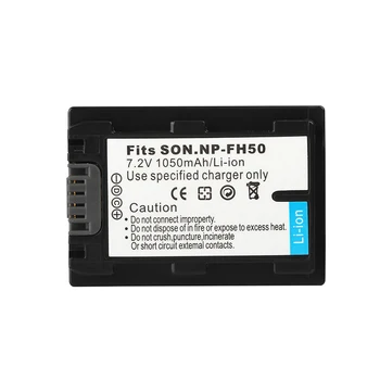 Dinto 1050mAh 7,2 V Bateria NP-FH50 NPFH50 NP FH50 Recarregável Bateria da Câmera para DCRSR300E SR200E HDR-TG1 TG3 TG5 HDR-CX12E