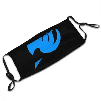 Fairy Tail - Logotipo (azul) Masque Proteção Guilda Fairy Tail Símbolo Adulte Máscara facial Com Filtros