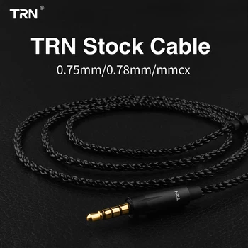 TRN A1 Estoque Cabo, APARELHAGEM hi-fi Fone de ouvido MMCX/2 pinos Conector de Uso De TRN V90/V20/V60 V80 V30