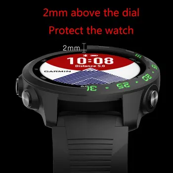 Anti-risco TPU Assistir a Capa Protetor de pára-choque para G-armin Forerunner 245M/245 Smart Watch Acessórios