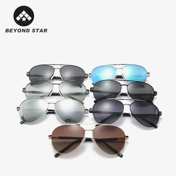 BEYONDSTAR 2020 Moda Homens Óculos de sol Polarizados de Aviação, estrutura de Metal Masculina Óculos de Sol Óculos de Condução Zonnebril Heren G98155
