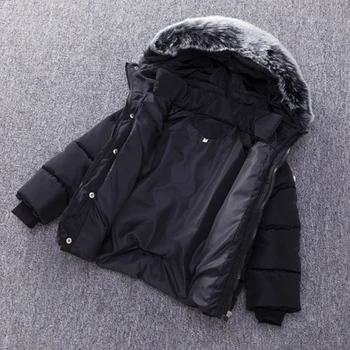 INS HOT boys casaco de inverno para crianças jaquetas com capuz de cor Sólida Mão metida algodão casaco de criança menina de casaco de inverno unisex