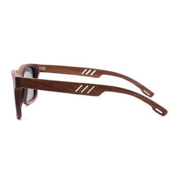 O Design Da Marca Mulheres Homens Madeira Óculos De Sol Vintage Retângulo Vazio Óculos De Lente Polarizada Frete Grátis