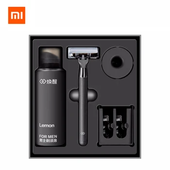 Xiaomi mijia Homens Navalha de barbear manual impermeável alemão importar Raspar a cabeça com Magnético Substituir o Clipe kit opcional