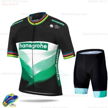 2020 RX Hansgrohe Ropa Ciclismo Hombre de Verão de Ciclismo Jersey Respirável Homens de Camisa de Manga Curta Moto Jardineiras, Shorts 19D Almofada de Gel