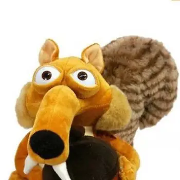 Engraçado Animal Bonito Boneco era do Gelo 3 SCRAT Esquilo de Pelúcia Brinquedo de Pelúcia de Presente