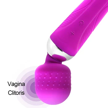 VATINE Vibratoria Vibrador de Ponto G Massager AV Vibrador Estimulador do Clitóris Poderosa Varinha Mágica de Brinquedos Sexuais para a Mulher Masturbador Feminino