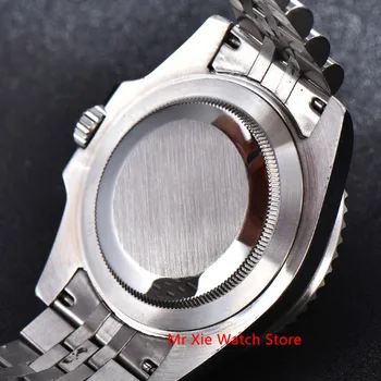 Bliger 40mm Mecânico Automático Homens Relógio de Luxo Safira Cristal Bisel de Cerâmica GMT Relógio Luminoso Impermeável relógio de Pulso dos Homens