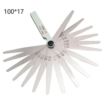 Nova Métrica Útil de Medição de 0,02 a 1mm 17 Espessura da Lâmina Lacuna Métrica de Enchimento calibrador Ferramenta de Medida