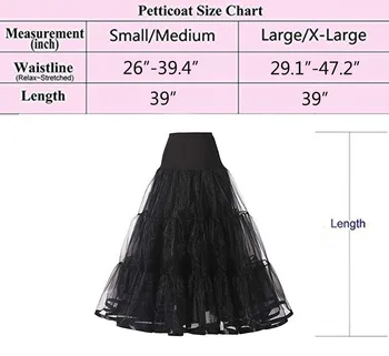 WOWBRIDAL Longa Saia de Babados Crinolina Vintage Casamento Petticoat para Vestidos de Noiva Underskirt Rockabilly Tutu