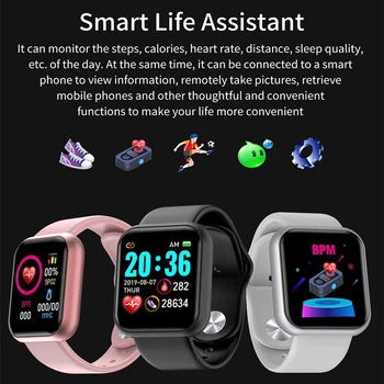 Novo Smart Watch Homens Mulheres Smartband Medição Da Pressão Arterial Impermeável De Fitness Tracker Pulseira Para Monitor De Frequência Cardíaca Smartwatch