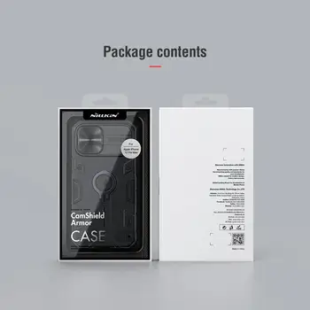 NILLKIN para o iPhone 12 Pro Max Case Capa à prova de Choque Caso de apresentação de Câmara capa de proteção com suporte tampa da caixa do telefone