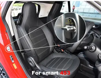 3D aço inoxidável carro acessórios Carro de Bloqueio da Porta etiqueta do Carro para smart fortwo 451 forfour 453 Carro adesivos de decoração do carro