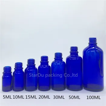 5ml, 10ml,15ml,20ml,30ML,50ml,100ml AZUL, Frasco de Vidro Com conta-Gotas de Óleo Essencial, azul, frasco de Perfume