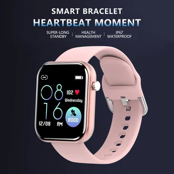 Smart Watch P8 Homens Mulheres 1.4 polegadas Touch Screen de Fitness Tracker Monitor de frequência Cardíaca IP67 Impermeável GTS Esportes SmartBand