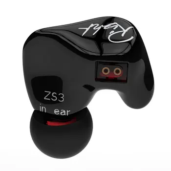 KZ ZS3 Fones de ouvido 1DD Dinâmica No Ouvido Monitores de Cancelamento de Ruído Aparelhagem de Música, Esportes Fones de ouvido Com Microfone Para Celulares Jogo de Fone de ouvido