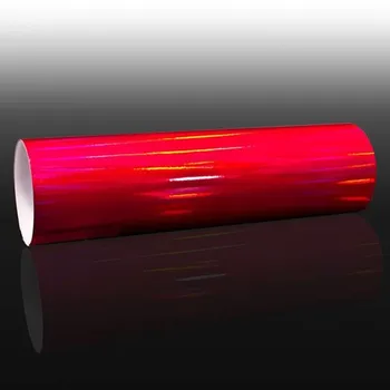 1.49x0.3m Laser Vermelho carro envoltório Etiqueta holográfica Auto Adesivo de Carro Envoltório de filme Bonito de Vinil