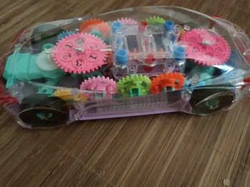 Transparente Engrenagem Conceito De Carro Com Luzes, Música Brinquedos Universal Roda Transformação Brinquedo Modelo De Simulação De Natal De Ano Novo Garoto Presente