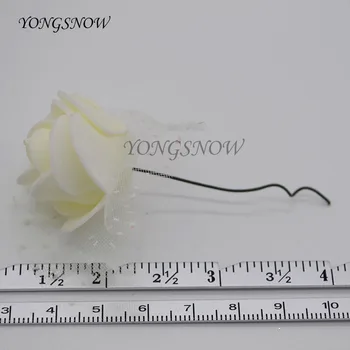 144Pcs/monte 3,5 CM Artificial PE Rose Pequena Espuma de Flores de Casamento da Noiva Buquê de DIY Artesanato de Coroa de flores, a Festa de Casamento Decoração 7Z