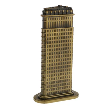 20cm de Bronze Flatiron Building, Estátua de Souvenirs da Cidade de Nova York para o Quarto de Casa Bares, Cafés, Restaurantes, Artesanato, Decoração