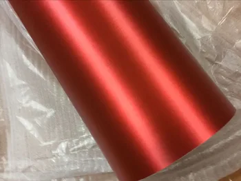 Estilo carro Vermelho Escuro Cinza Prata Metalizado Alumínio Escovado em Vinil carro Envoltório de Filme Com Bolha de Ar Livre Lançamento Carro Adesivos de Decalque
