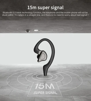 TWS 5.0 Fones de ouvido Bluetooth CVC Redução de Ruído Impermeável Estéreo de Fones de ouvido de Esportes Fones de ouvido Duplo Microfone sem Fio Bluetooth Fones de ouvido