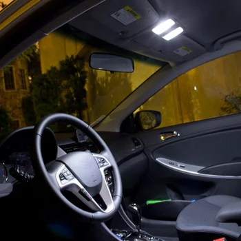 10Pcs Acessórios do Carro Xenon LED Branco Lâmpada de Carro Lâmpadas Pacote de Interior em Kit Para 2005-Nissan Xterra Mapa da Abóbada da Porta de Chapa de Luz