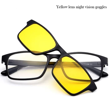 Novo Mini lente Polarizada óculos Multifuncionais com Presbiopia Óculos Magnético terno de Três peças de óculos de Leitura +1 1.5 2 2.5 3